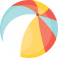 Sticker ballon de plage