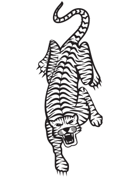 Sticker tigre d'Afrique