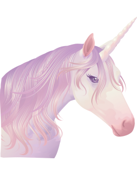 Sticker licorne féérique