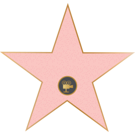 Sticker étoile star de cinéma