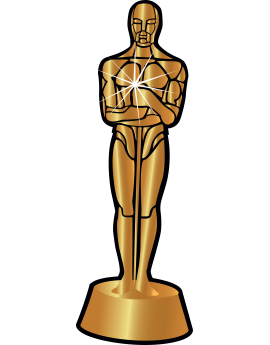 Sticker Oscar prix or