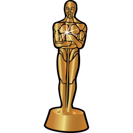 Sticker Oscar prix or