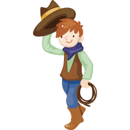 Sticker cowboy