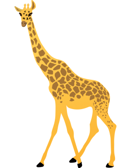 Sticker girafe d'Afrique