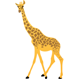 Sticker girafe d'Afrique