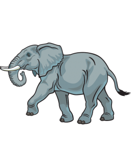 Sticker éléphant d'Afrique