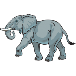 Sticker éléphant d'Afrique