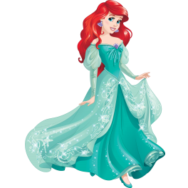 Sticker princesse sirène Ariel