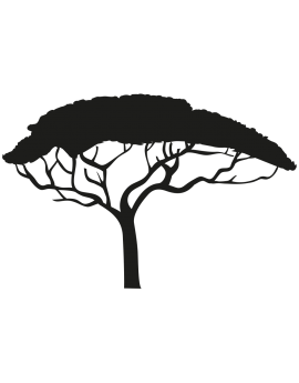 Sticker arbre savane Afrique