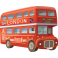 Sticker bus rouge Londres