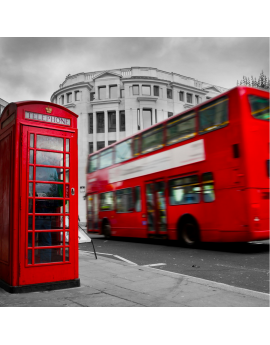 Tableau Londres Cabine téléphonique rouge