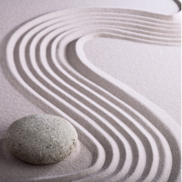 Tableau zen galet sable