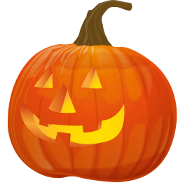 Sticker citrouille halloween