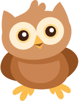 Sticker hibou brun