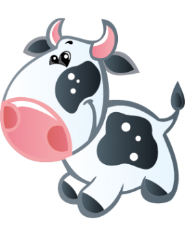 Sticker petite vache