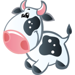 Sticker petite vache