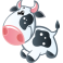 Sticker petite vache