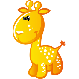 Sticker petite girafe