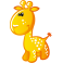 Sticker petite girafe