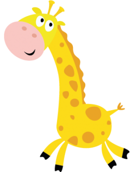 Sticker girafe