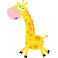 Sticker girafe