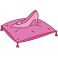 Sticker princesse pantoufle de verre rose