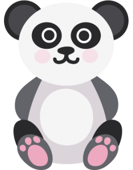 Sticker petit panda