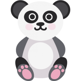 Sticker petit panda