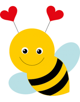 Sticker jolie abeille