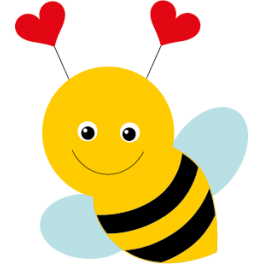 Sticker jolie abeille