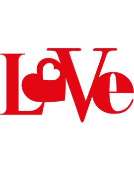 Sticker amour écriture love