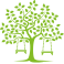 Sticker arbre feuilles à balançoires