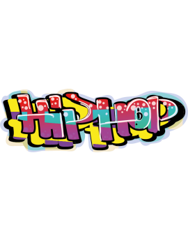 Sticker graffiti peinture hiphop