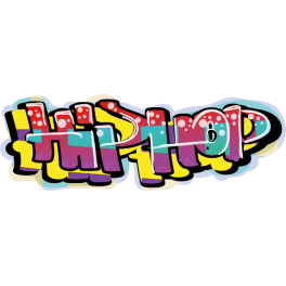 Sticker graffiti peinture hiphop