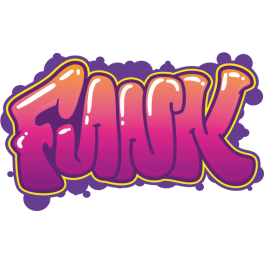 Sticker graffiti peinture funk
