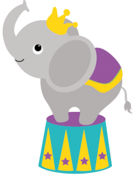 Sticker cirque éléphant