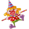 Sticker cirque clown