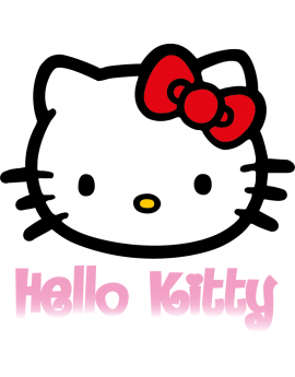 Stickers hello kitty fille rose