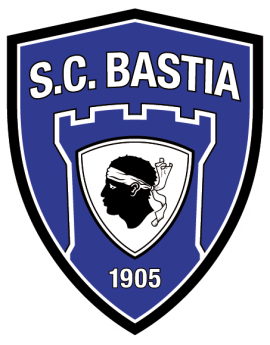 Stickers logo foot Bastia
