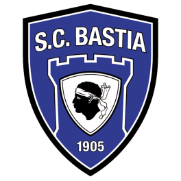 Stickers logo foot Bastia