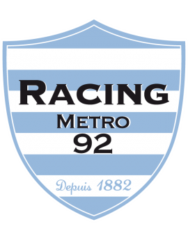 Stickers logo rugby racing Metro