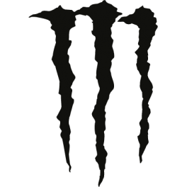 Stickers logo monster  energy 