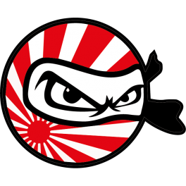 Stickers logo tête JDM