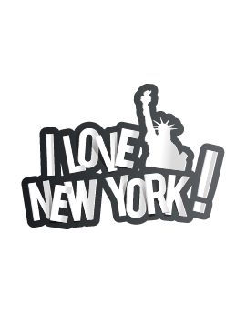 Stickers I love New York statue liberté