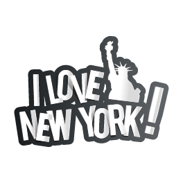 Stickers I love New York statue liberté