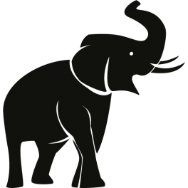 Stickers éléphant  afrique savane