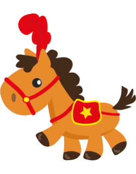 Stickers cheval poney cirque 