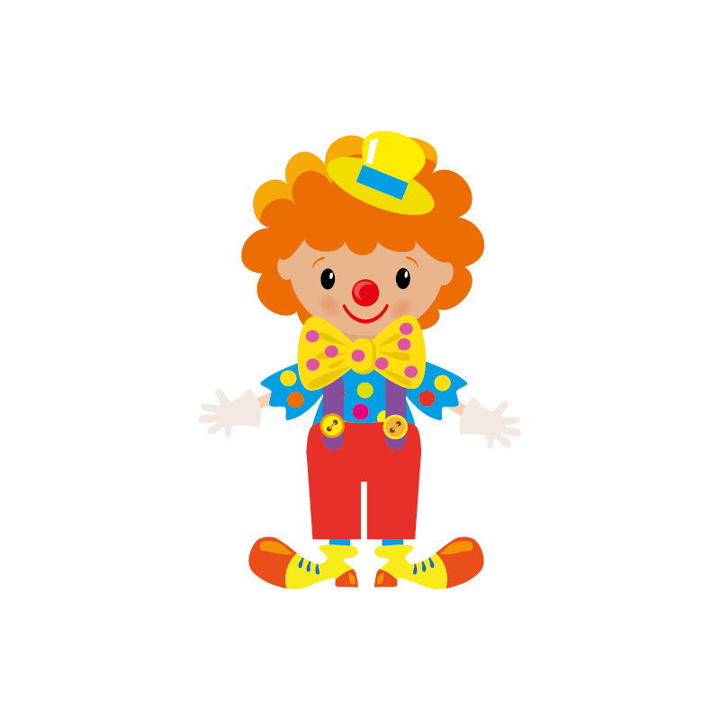 Stickers Clown Joyeux Bebe Enfant Color Stickers Stickers Clown Joyeux Bebe Enfant Color Stickers