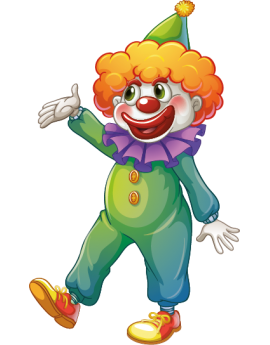 Stickers clown coloré enfant 