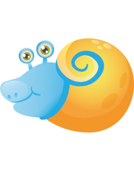 Stickers escargot enfant bébé